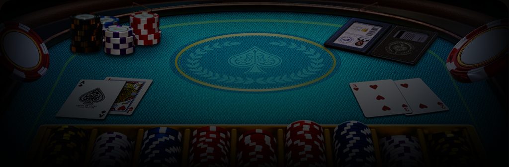 Blackjack table scene